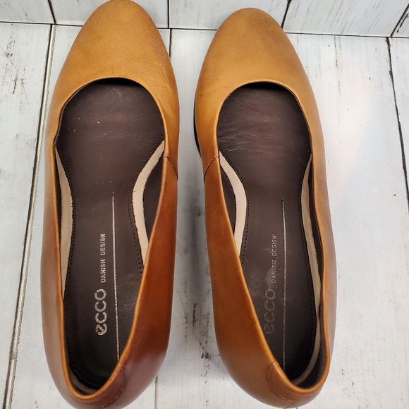 ECCO Women's Wedge Heels Brown Size 8-8.5 - Picture 6 of 10